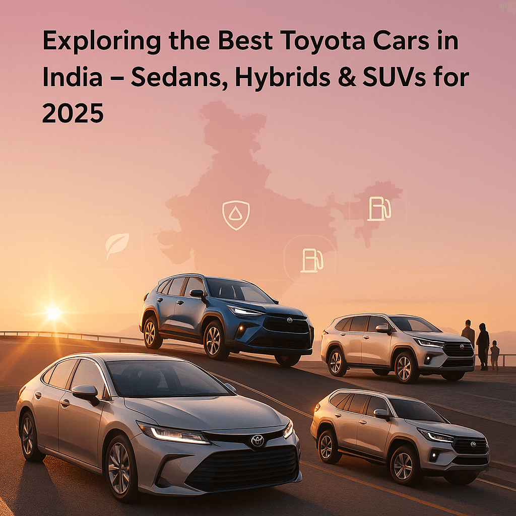 Exploring the Best Toyota Cars in India: A Detailed Comparison of Sedans, Hybrids, and SUVs
